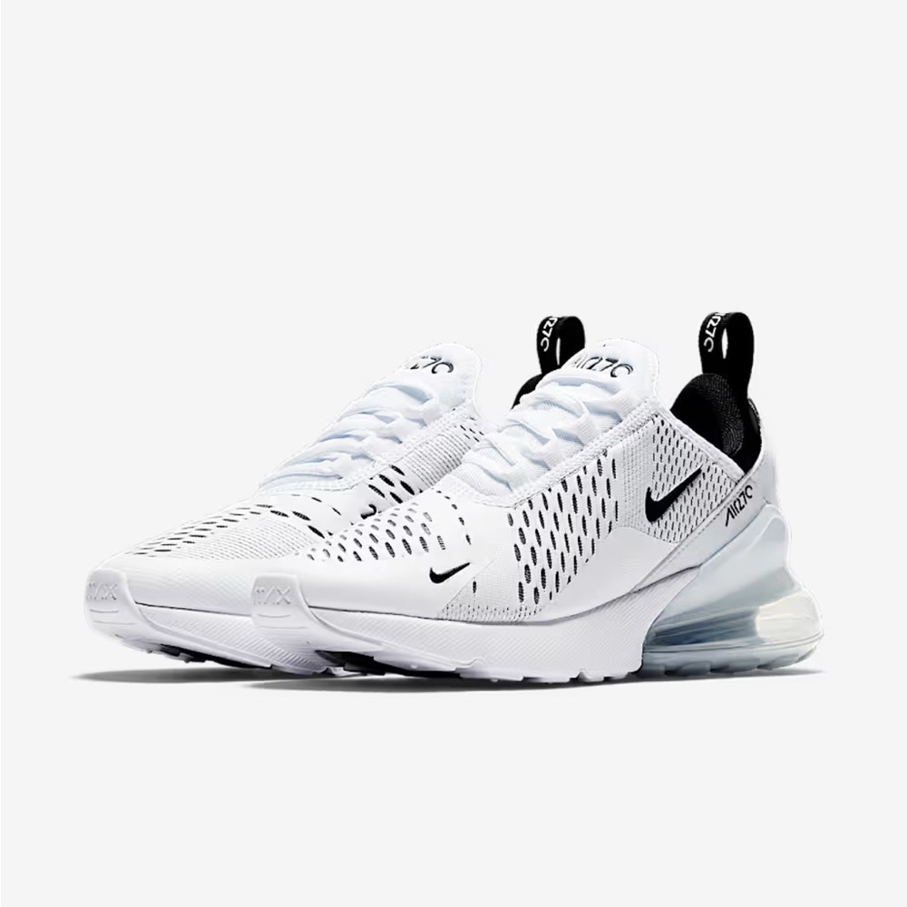 Nike Air Max 270 White and Black Sneakers
